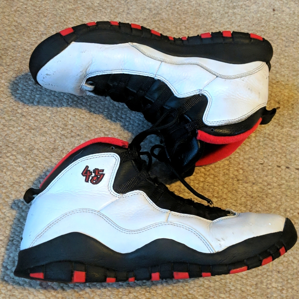 Air Jordan 10 Retro Double Nickel Youth Basketball Shoes 310806-102 GS 7Y